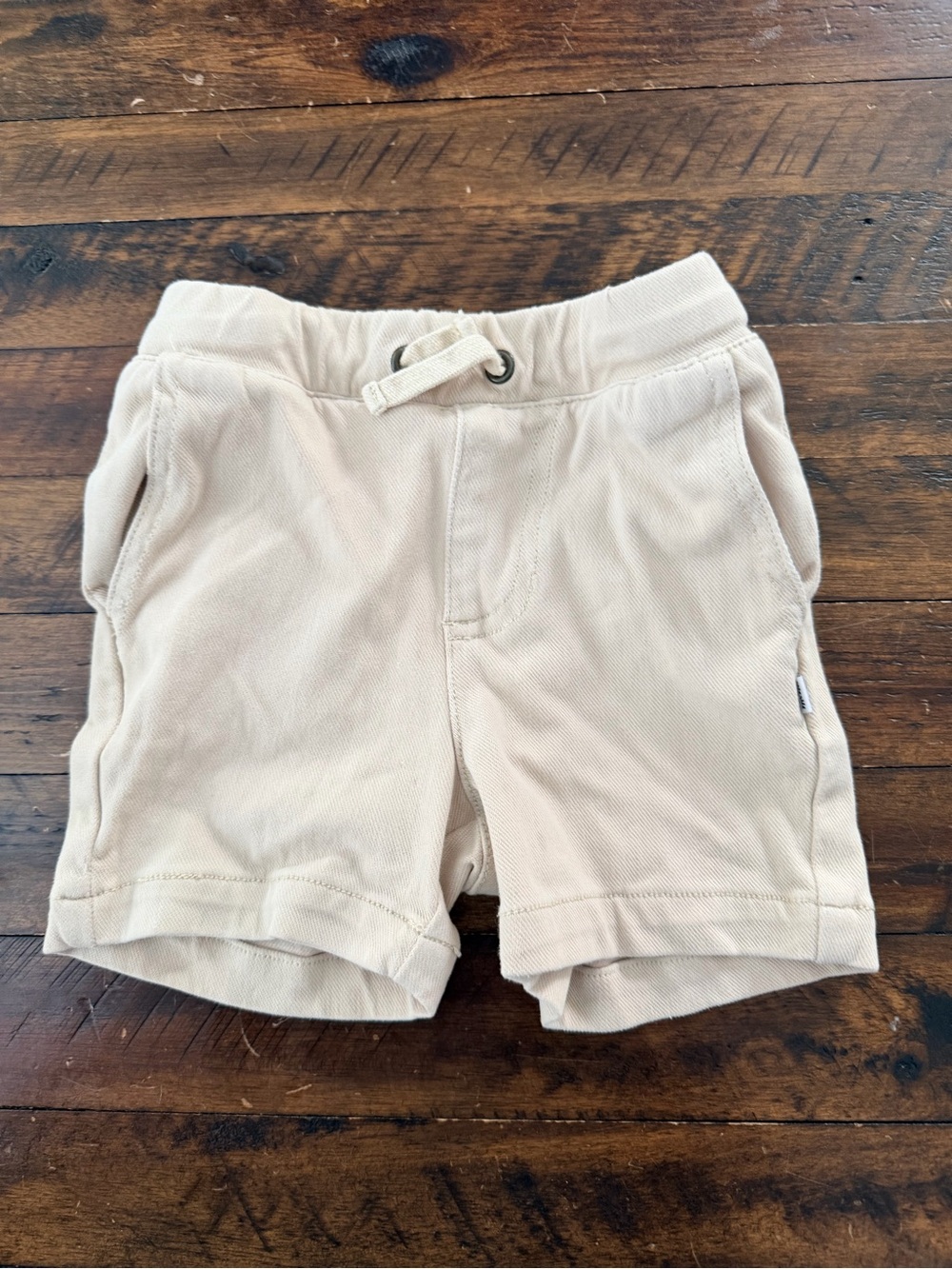 Little Sleepies Cream Drawstring Shorts